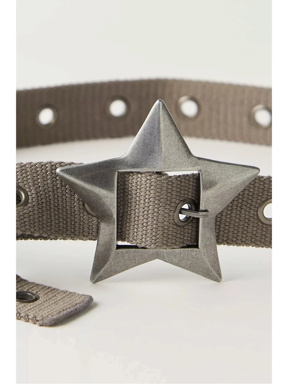 Free People Bohemian Grunge 90s Zoa Star Buckle Hip Belt Medium Large NWT